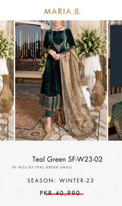 Mariab Fabric Embriodered Zari Net