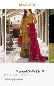 Mariab Fabric Embroidered Organza