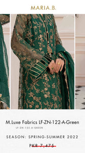 Mariab Fabric Luxe Zari Net