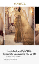 Load image into Gallery viewer, Mariab Saree Hand work Chiffon
