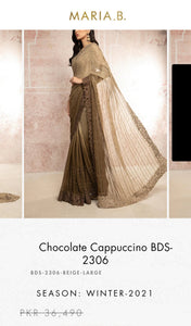 Mariab Saree Hand work Chiffon