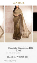 Load image into Gallery viewer, Mariab Saree Hand work Chiffon
