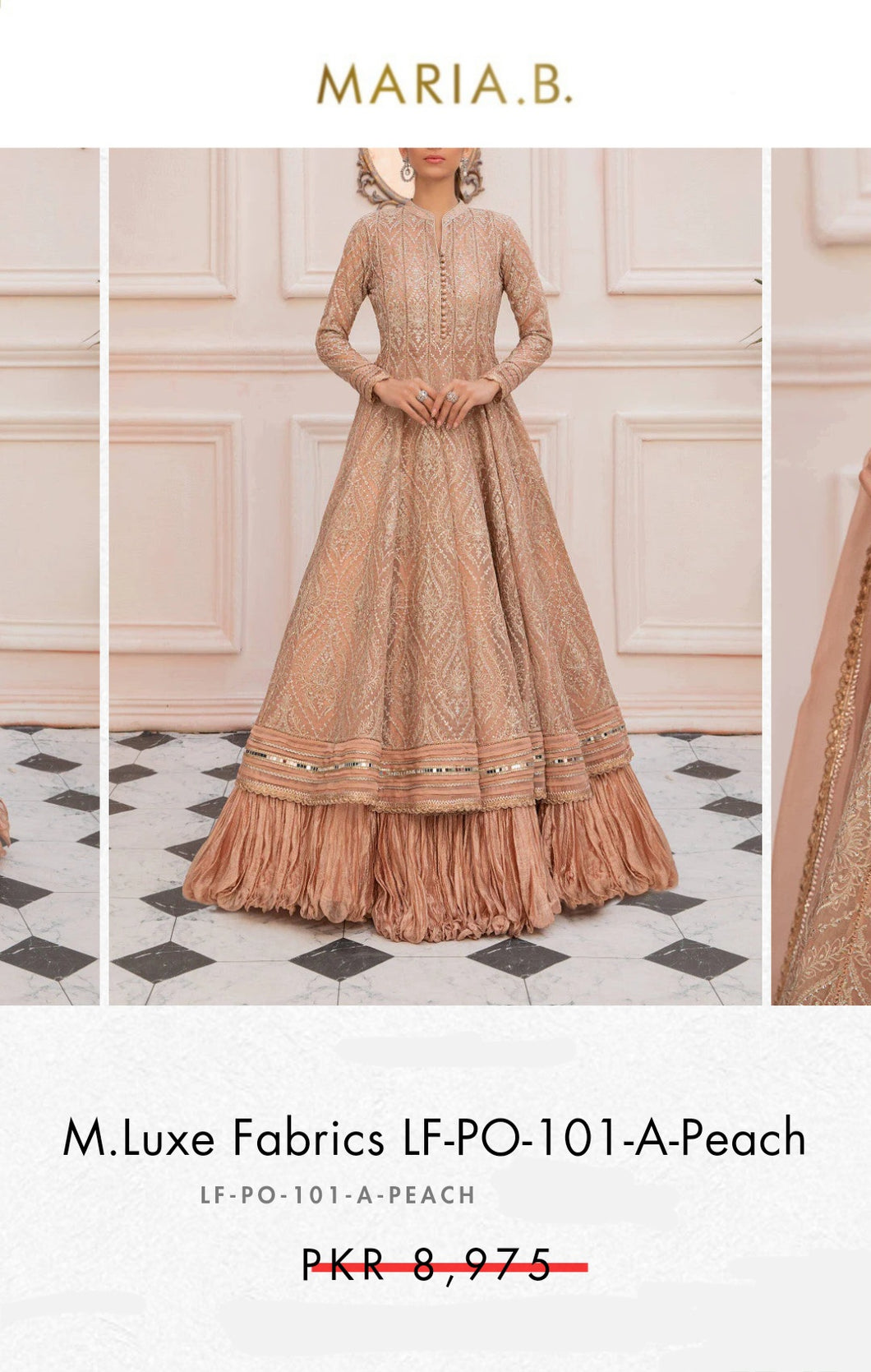 Mariab Fabric Luxe Embroidered Organza