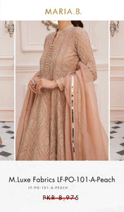 Mariab Fabric Luxe Embroidered Organza