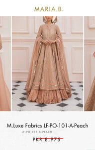 Mariab Fabric Luxe Embroidered Organza