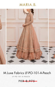 Mariab Fabric Luxe Embroidered Organza