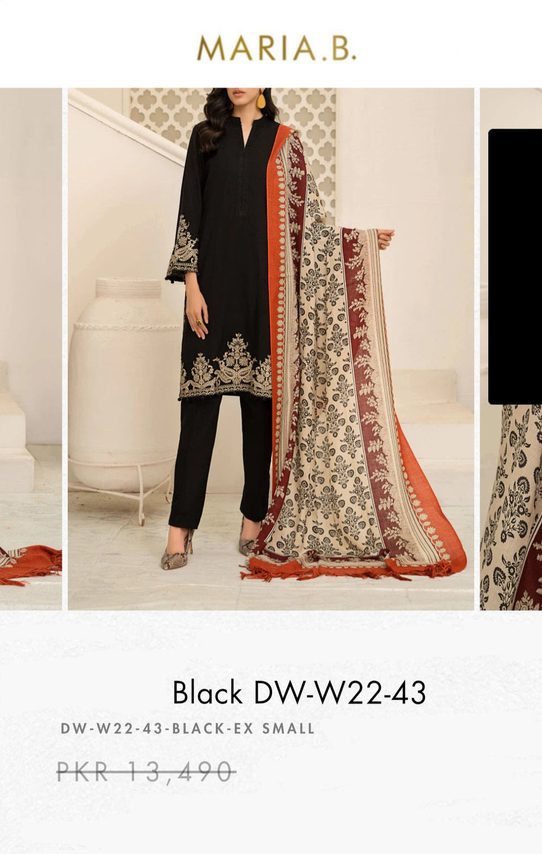 Mariab Shawl wool Ready to wear