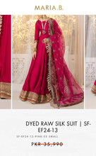 Load image into Gallery viewer, Mariab Fabric Raw silk
