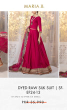Load image into Gallery viewer, Mariab Fabric Raw silk
