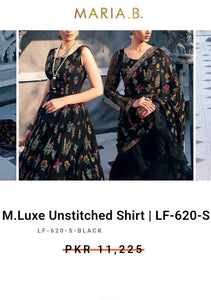 Mariab Fabric Luxe Embroidered Chiffon