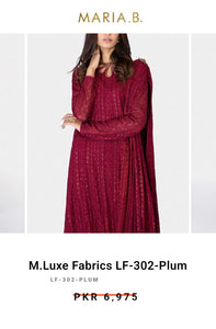 Mariab Fabric Luxe Chiffon Embroidered