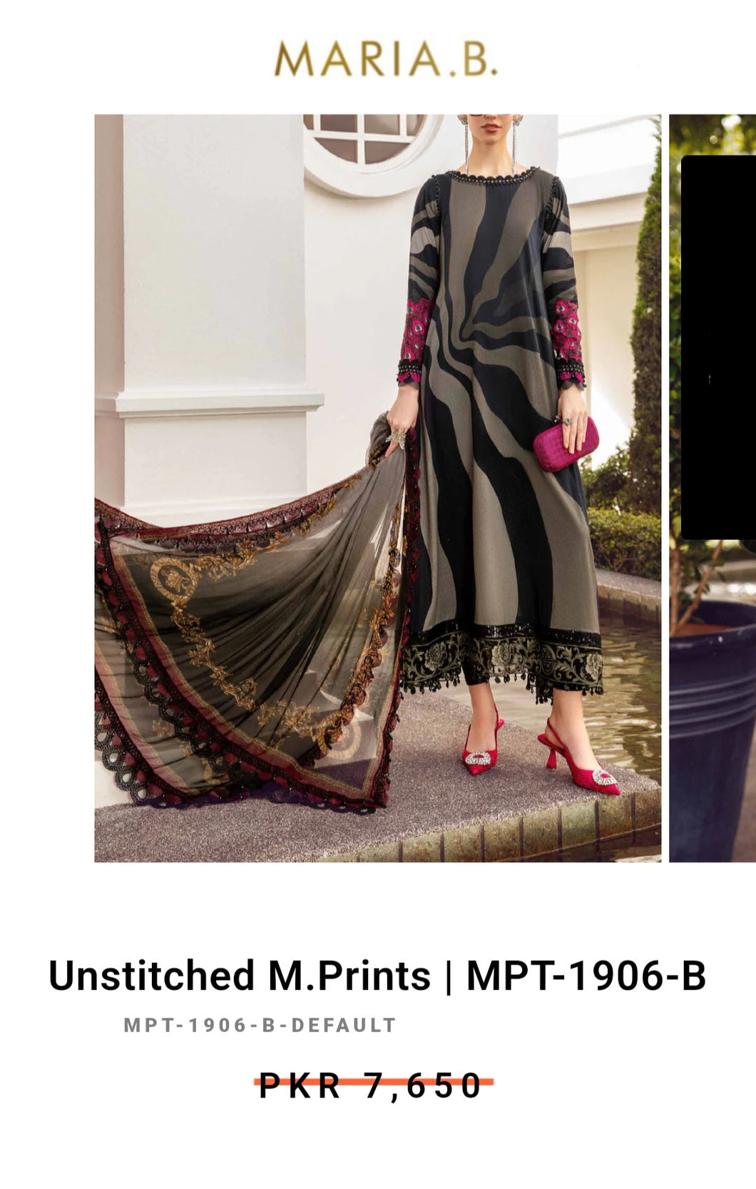 Mariab Duppta Printed Chiffon