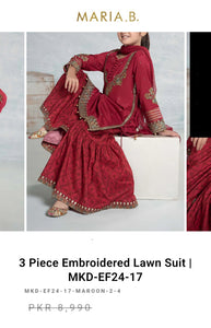 Mariab Fabric Printed Lawn