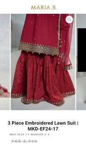Mariab Fabric Printed Lawn