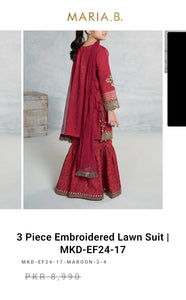Mariab Fabric Printed Lawn