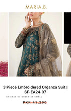 Load image into Gallery viewer, Mariab Fabric Embroidered Zari Net
