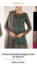 Load image into Gallery viewer, Mariab Fabric Embroidered Zari Net
