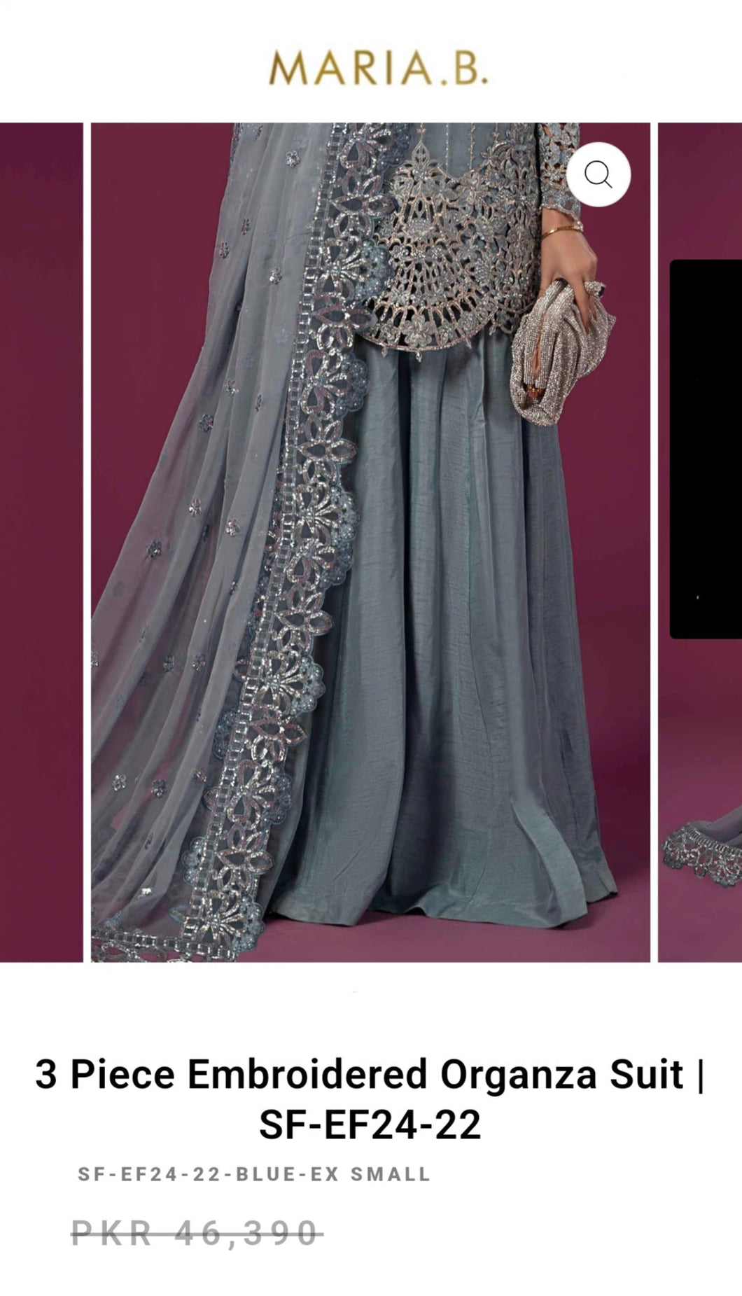 Mariab Duppta Ready to wear chiffon scallop