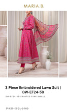 Load image into Gallery viewer, Mariab Fabric Plain Lawn
