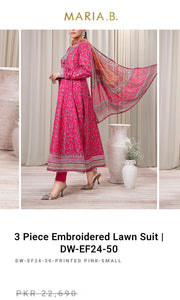 Mariab Fabric Plain Lawn