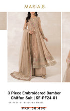 Load image into Gallery viewer, Mariab Duppta Ready to wear stick on Mukesh
