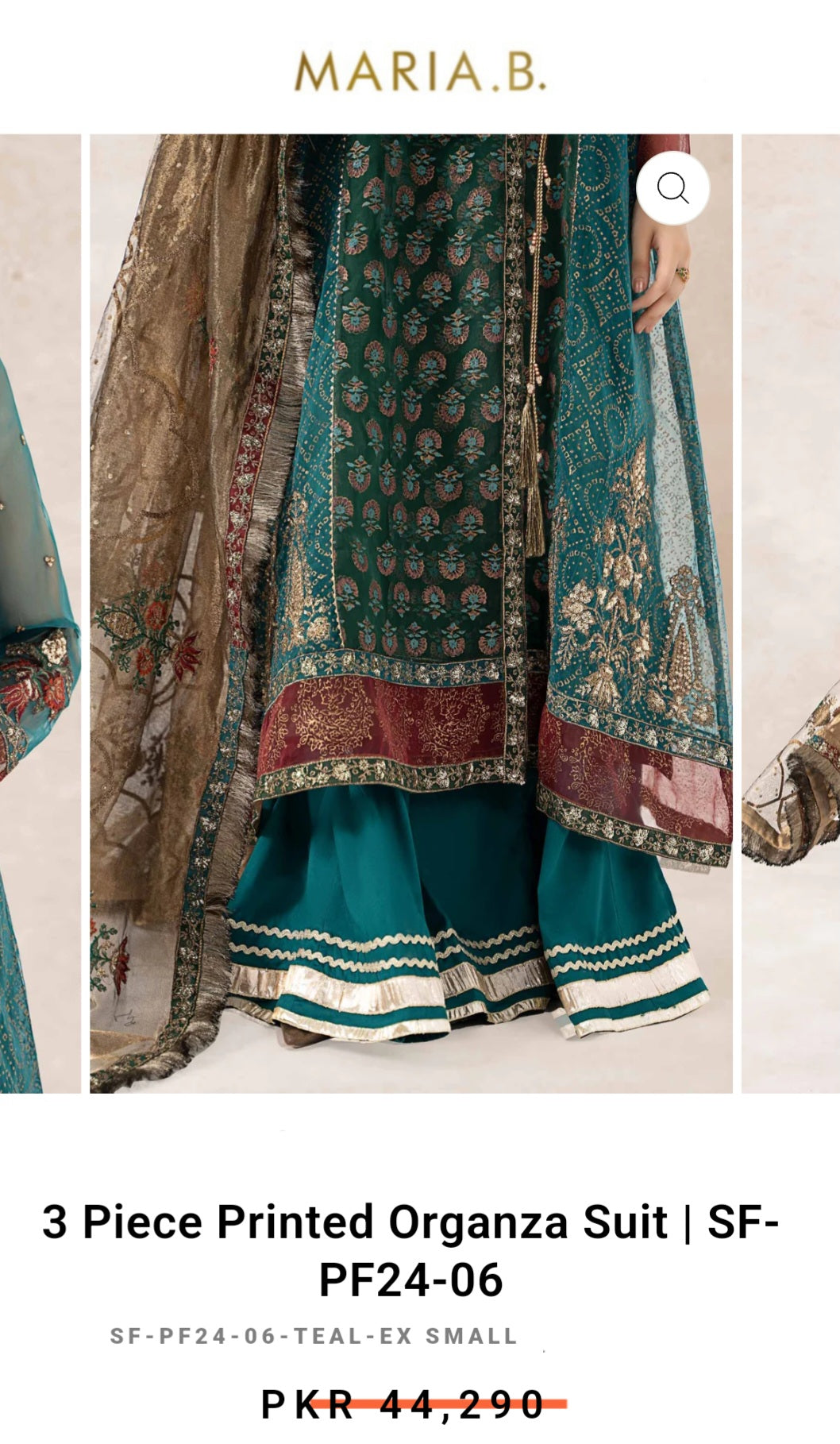 Mariab Sharara Ready to Wear Farashi