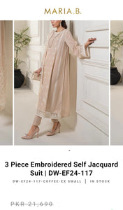 Mariab Frock Semi Stitched