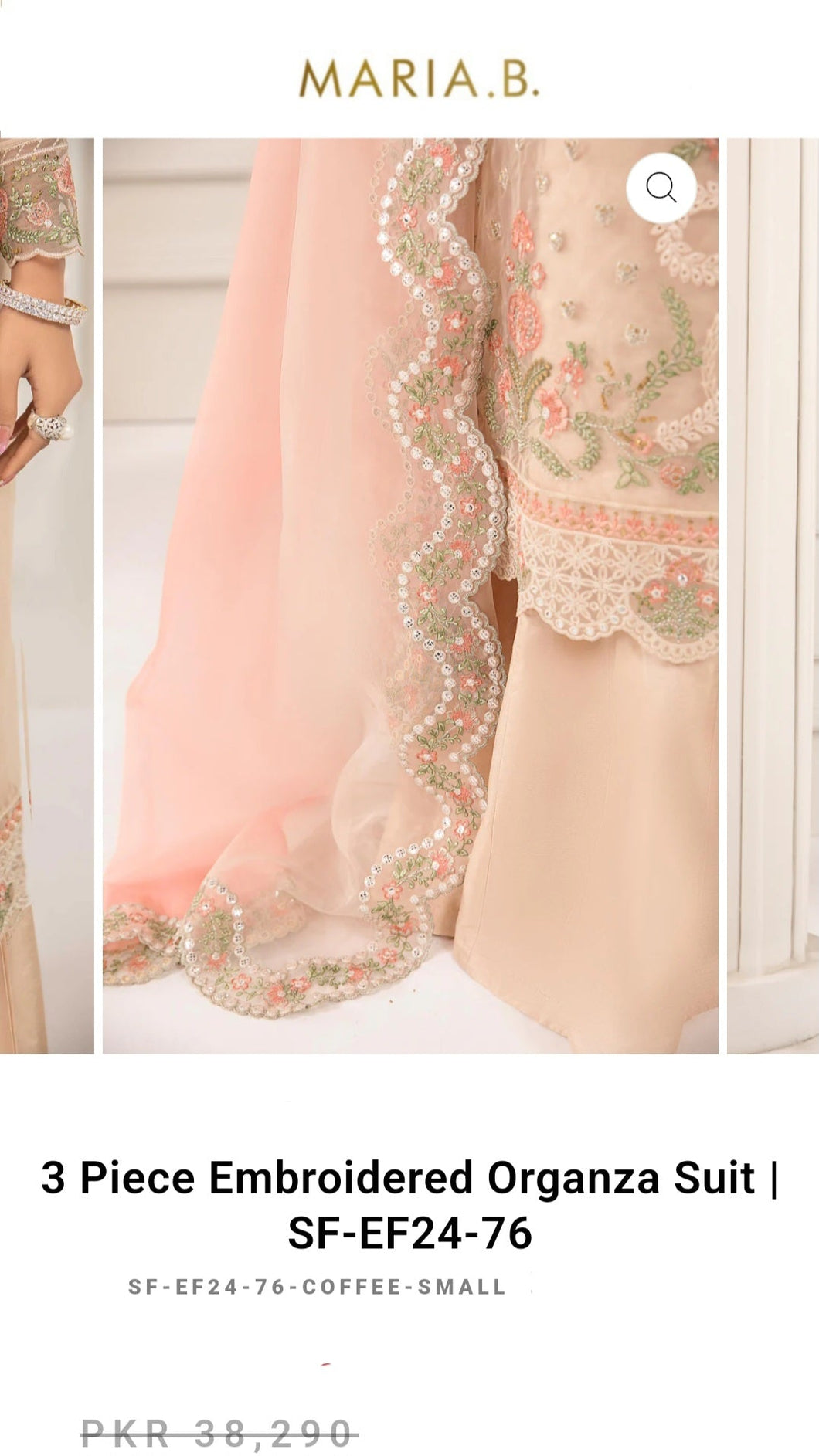 Mariab Duppta Ready to wear Foil work