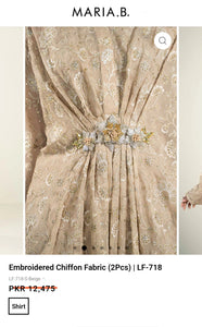 Mariab Duppta Luxe Chiffon