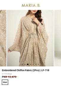 Mariab Duppta Luxe Chiffon
