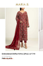 Load image into Gallery viewer, Mariab Fabric Luxe Chiffon Embroidered
