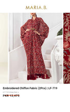 Load image into Gallery viewer, Mariab Fabric Luxe Chiffon Embroidered
