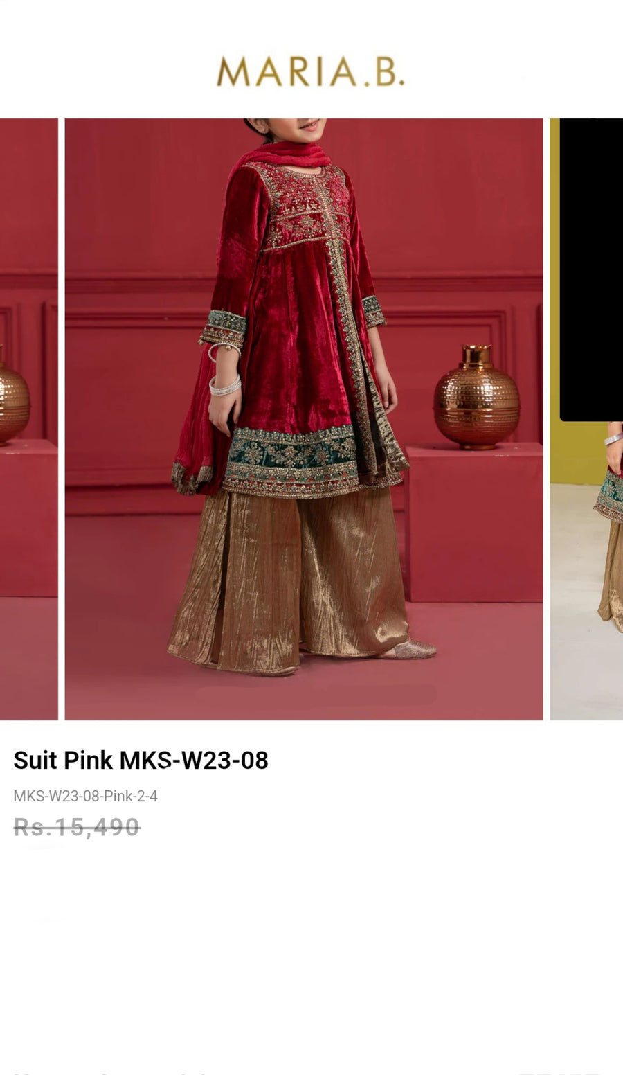 Mariab Sharara Trouser crushed Ready To Wear