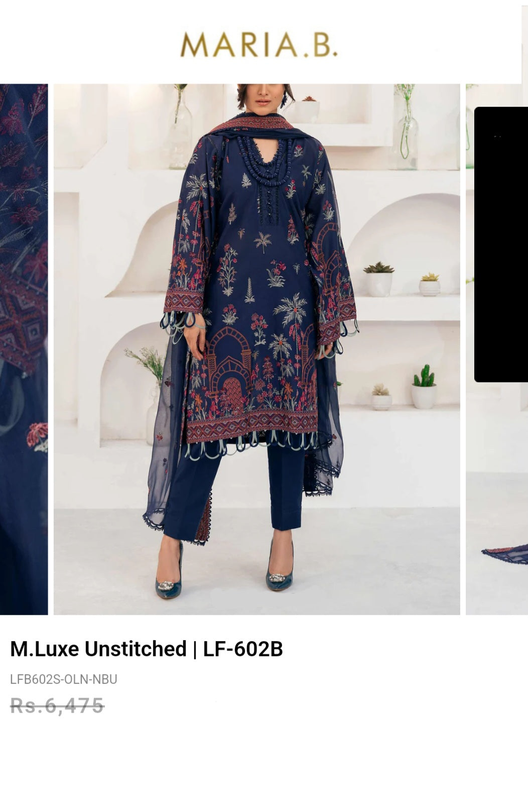 Mariab Fabric Luxe Lawn