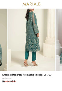 Mariab Fabric Luxe Embellished Net