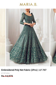 Mariab Fabric Luxe Embellished Net