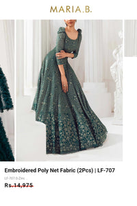 Mariab Fabric Luxe Embellished Net