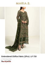 Load image into Gallery viewer, Mariab Fabric Luxe Chiffon Embroidered
