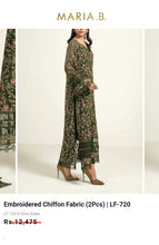 Load image into Gallery viewer, Mariab Fabric Luxe Chiffon Embroidered
