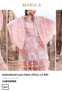 Mariab Duppta Luxe Chiffon Schiffli Embroidered