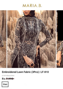 Mariab Duppta Luxe Chiffon Schiffli Embroidered