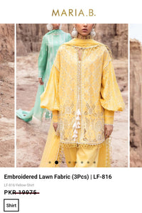 Mariab Duppta Luxe Chiffon Chicken Kari