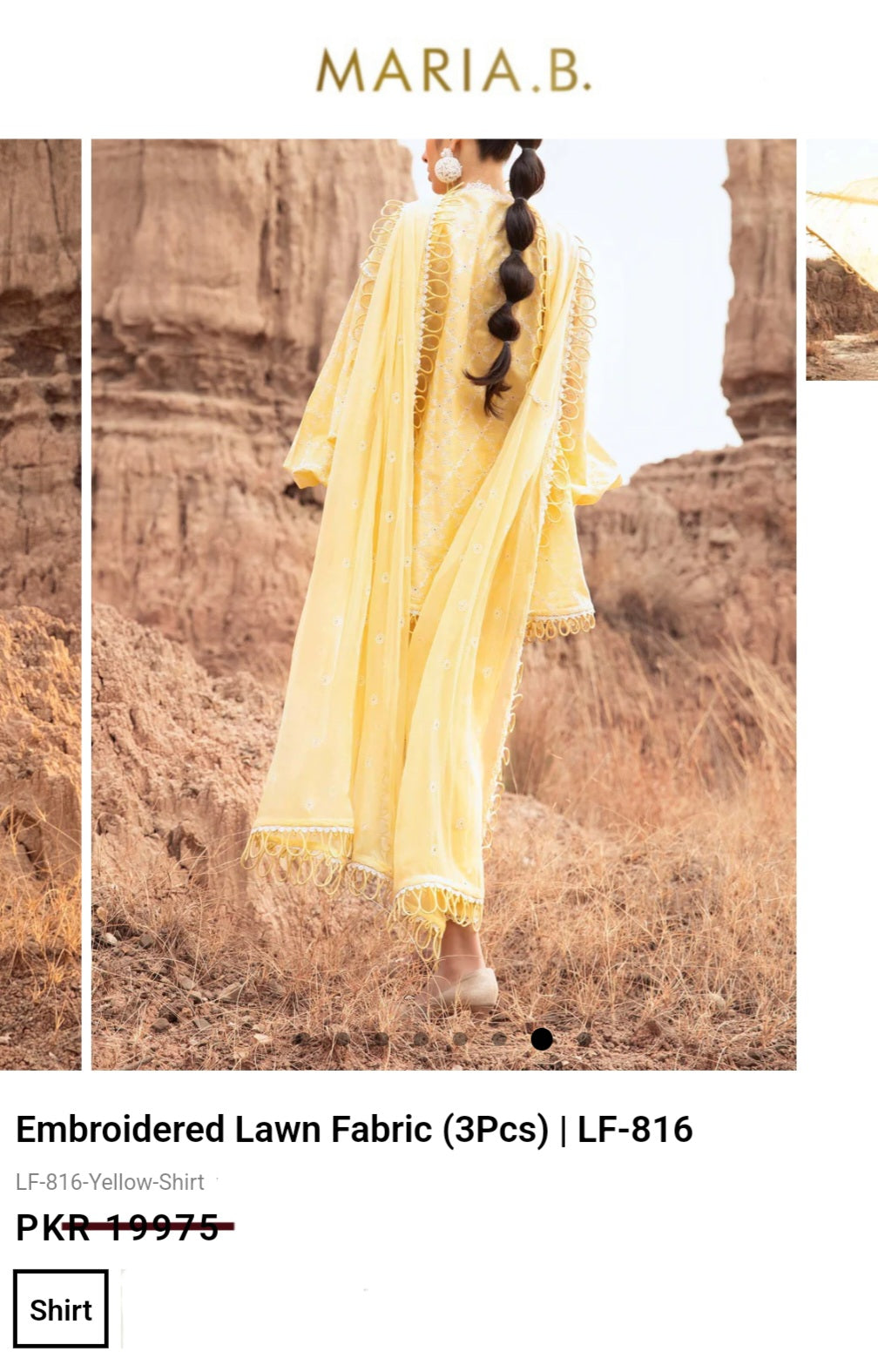 Mariab Duppta Luxe Chiffon Chicken Kari