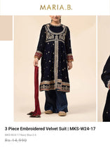 Load image into Gallery viewer, Mariab 2-Piece Velvet Ready to wear
