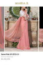 Load image into Gallery viewer, Mariab Saree Embroidered Chiffon
