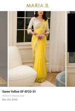 Load image into Gallery viewer, Mariab Saree Ready to Wear Embroidered Chiffon
