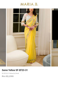 Mariab Saree Ready to Wear Embroidered Chiffon