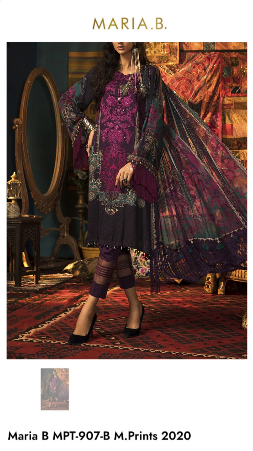 Mariab Duppta Printed Chiffon
