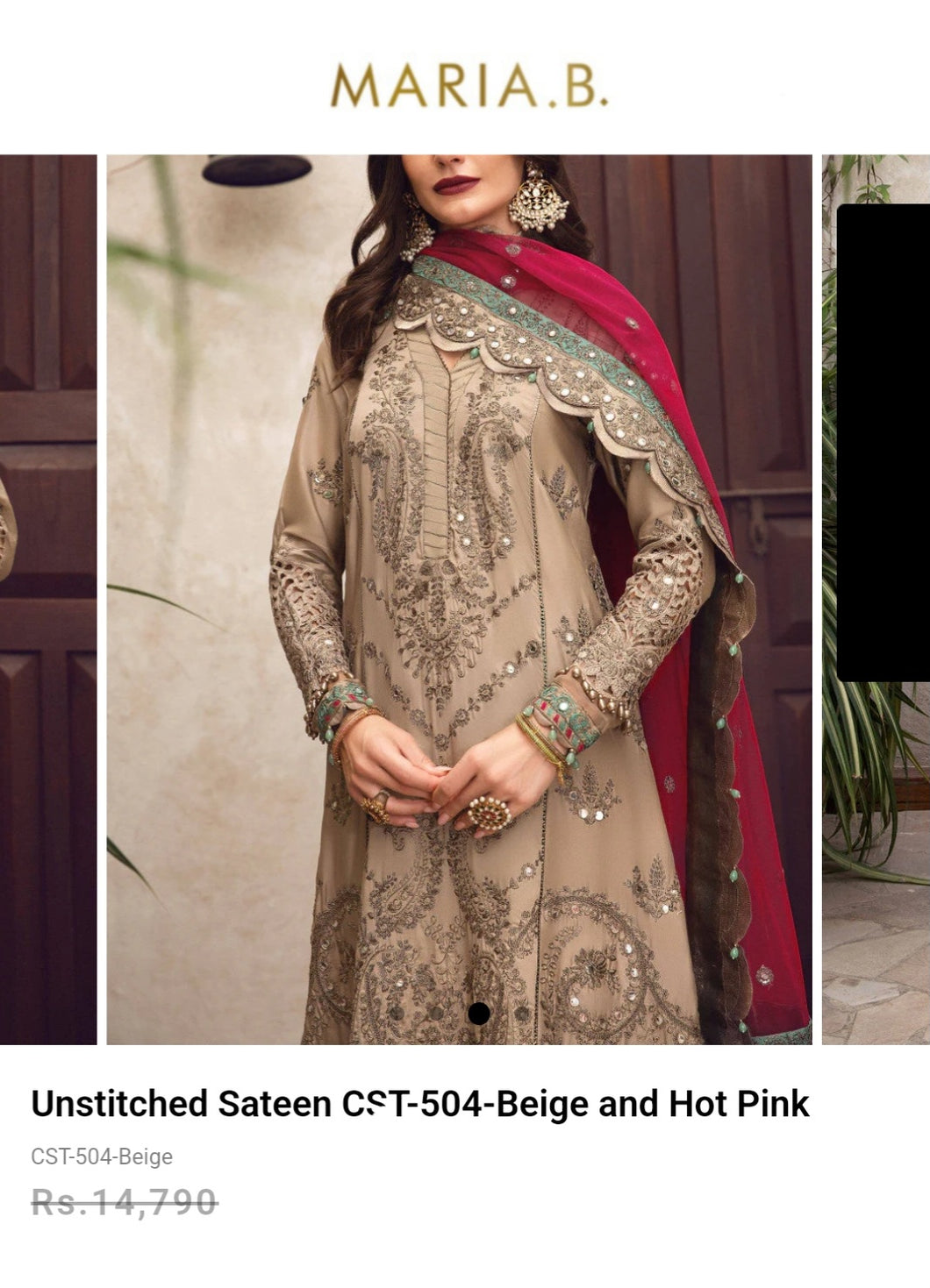 Mariab Fabric Satin