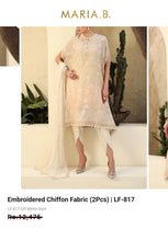 Load image into Gallery viewer, Mariab Duppta Luxe Chiffon Embroidered
